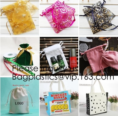Bolsos clasificados del regalo del favor de la boda del partido de la joyería del caramelo de las bolsas del lazo de la organza del color, Mesh Favor Bags para la decoración, nosotros