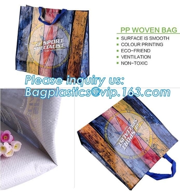 La prenda impermeable promocional barata Recycled laminó el bolso que hacía compras tejido los PP, compras Recycl de Cheap Custom Foldable del fabricante