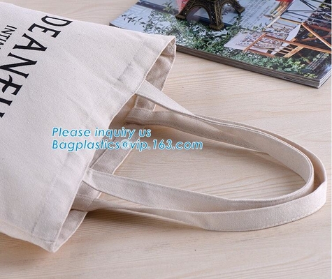 la bolsa de asas de impresión de encargo de la lona del totalizador del algodón del tamaño estándar de la promoción, bolso de compras de encargo del algodón, la bolsa de asas de la lona wholesal