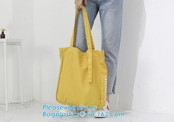 Las bolsas de asas modificadas para requisitos particulares promocionales de las compras de la lona de 12 onzas con el logotipo impreso, la bolsa de asas reutilizable de la lona de algodón 12oz con la cremallera