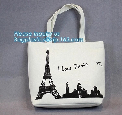Lona de algodón de alta calidad Tote Bag, Logo Printed Cotton Can de encargo personalizado del tamaño estándar del bolso de Tote Bag Cotton Canvas
