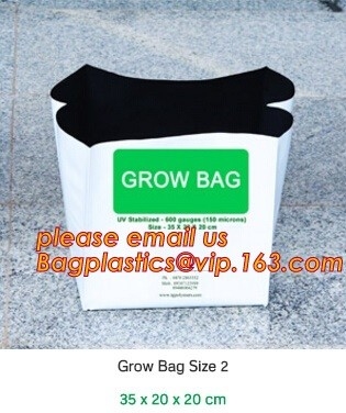 cultivando bolsos, cuarto de niños plástico B polivinílico de la planta de la flor del bebé del diverso jardín polivinílico al por mayor biodegradable de la casilla negra del 100%