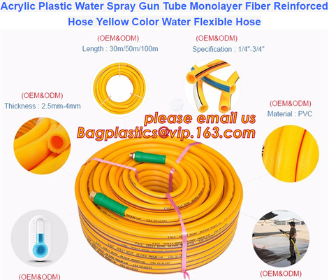 Succión clara de la manguera transparente del PVC de Layflat Ninguno-que enrosca la manguera de alta presión del espray del tubo claro suave del PVC de la tubería del PVC