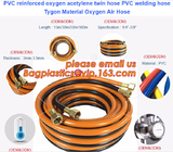 El PVC reforzó la manguera de aire material de soldadura del oxígeno de Tygon de la manguera del PVC de la manguera gemela del acetileno del oxígeno