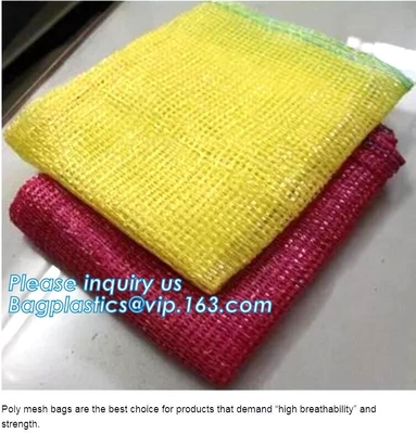 la manija portátil de Raschel Mesh Soap Net Bag With de la cebolla de la ostra de la fruta de los 21*31cm PE, PP/PE barato hizo punto la gasa de vuelta plástica del raschel yo