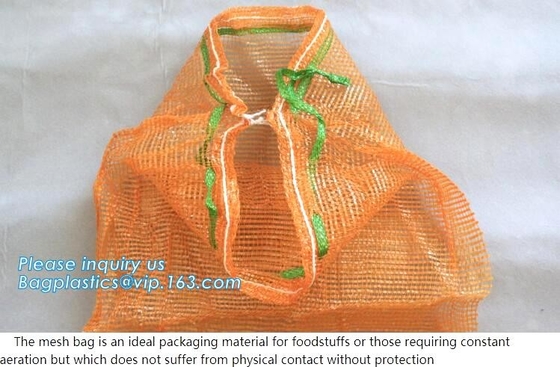 PP Raschel púrpura Mesh Bag para el HDPE Raschel plástico Mesh Bags de Packaging del fabricante de China de la berenjena de las patatas de las cebollas para