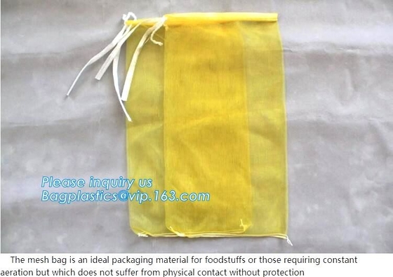 PE 100% Raschel Mesh Bag neto para el empaquetado de la leña de la patata de la fruta, BOLSOS de la MALLA PARA LA VERDURA QUE EMBALA Y FRUTA PE RASCHEL YO