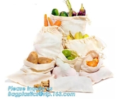 El bolso orgánico reciclado de la malla del algodón del bolso reutilizable de la producción de la fruta de las compras, el 100% certificó la malla reutilizable del algodón orgánico