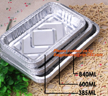 el envase disponible del papel de aluminio del acondicionamiento de los alimentos, bandeja, caja modificó el papel de aluminio para requisitos particulares de la comida, caja de la panadería, envase de la panadería