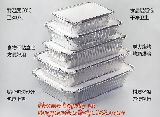 Con la categoría alimenticia clara del certificado de las tapas FDA de las tapas de papel 700 1000ml disponibles 1200ml 7&quot; 8&quot; 9&quot; comida BAGEASE del papel de aluminio