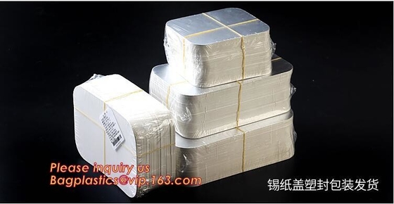 Envases del papel de aluminio del proveedor de China para el acondicionamiento de los alimentos, dee el 1/2 steamtable del envase de comida del papel de aluminio los 32x26x6.5cm