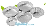 envases de comida disponibles del envase del papel de aluminio de la comida de la ronda de 120 ml, aluminio del rectángulo de los envases de comida del papel de aluminio