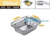 Línea aérea Tray Smooth-Wall Foil Food Containers de aluminio con el abastecimiento de la línea aérea de las tapas, alimentos de preparación rápida para llevar disponibles de abastecimiento