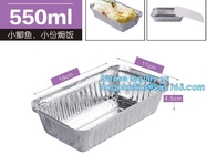 Envase de la magdalena de la panadería del papel de aluminio del cuadrado/cuenco disponibles /Cup para el calentamiento por microondas de la comida, paquete bagese del bagplastics