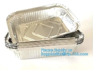 envase de comida seguro del horno disponible del papel de aluminio del smoothwall 500ml, envase 4LB/1133 del papel de aluminio para la BARBACOA que embala