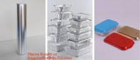 El rectángulo formó las tapas de aluminio disponibles/sin de Pan Take-Out Food Containers With del papel de aluminio la tapa