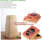 Caja de la entrega de la pizza del papel acanalado del cartón, PA de papel de encargo chino de alta calidad biodegradable de la pizza de Kraft de los productos alimenticios