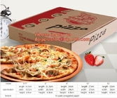 Caja de la entrega de la pizza del papel acanalado del cartón, PA de papel de encargo chino de alta calidad biodegradable de la pizza de Kraft de los productos alimenticios