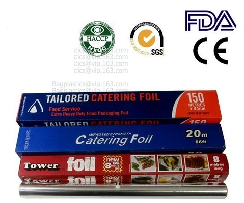 Rollo del papel de aluminio de la barbacoa de la hoja de la hornada de la comida del hogar, rollo enorme 8011, rollo de jumbo de la hoja Manufact del papel de aluminio del hogar