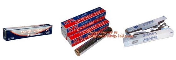 Rollo del papel del abrigo del papel de aluminio de la categoría alimenticia para el embalaje, hornada, BARBACOA, rollo enorme del material del papel de aluminio 8011 para la comida Gra