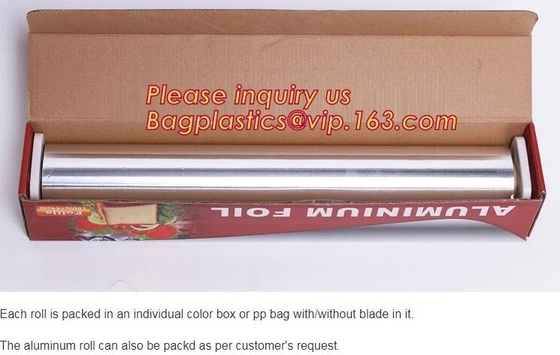 Rollo de la comida de la cortadora del papel de aluminio del hogar en venta, rollo enorme 8011 del papel de aluminio para la comida Packag