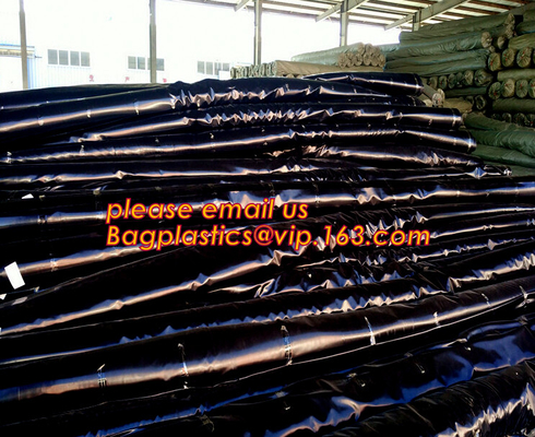 geomembrane interior del tanque 1.0m m de la piscicultura del geomembrane del HDPE de 1m m, membrana impermeable BAGEAS del polietileno de alta densidad de 2m m