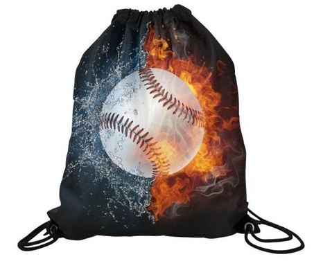 bolso de la cuerda del poliéster 210D que tira del lazo de nylon Drawtape de los sacos de Tote Gym Storage Backpack Cinch de la cincha del saco del bolsillo de Oxford