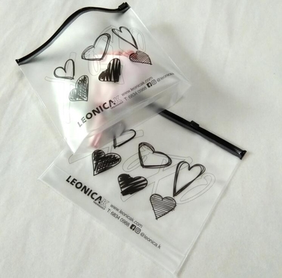 la bolsa de plástico helada mate del bolso de la cremallera del resbalador del PVC con el bolso del resbalador de la cerradura de la cremallera de la cremallera/pvc/la bolsa de poliéster que se puede volver a sellar de la cremallera del resbalador del pvc