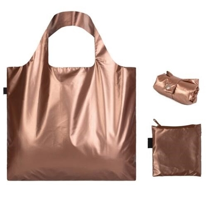 Totalizador modificado para requisitos particulares de los bolsos de Logo Metallic Color Reusable Shopping, compras plegables Carry Bag Grocery, bolso plegable de Eco del viaje