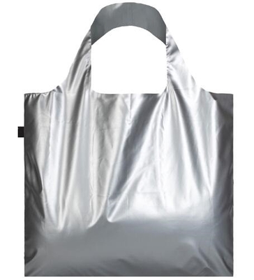 Totalizador modificado para requisitos particulares de los bolsos de Logo Metallic Color Reusable Shopping, compras plegables Carry Bag Grocery, bolso plegable de Eco del viaje