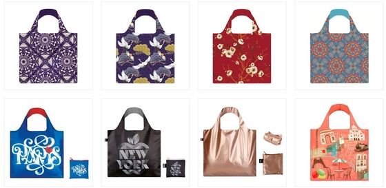 Totalizador modificado para requisitos particulares de los bolsos de Logo Metallic Color Reusable Shopping, compras plegables Carry Bag Grocery, bolso plegable de Eco del viaje