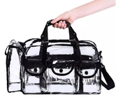 Organizador Toiletry Bag del maquillaje del bolso 7 bolsillos externos, bolso cosmético del maquillaje del viaje, capacidad grande multifuncional