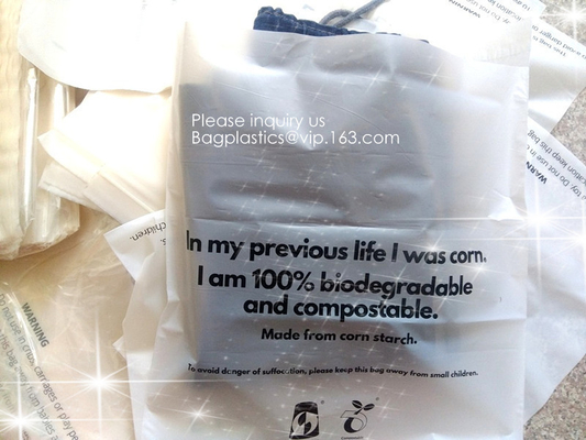 La planta biodegradable del 100% basó el soporte abonable del PLA de PBAT encima de los bolsos de la cerradura de la cremallera del papel de Kraft de la bolsa para el makeu de los cosméticos de la ropa