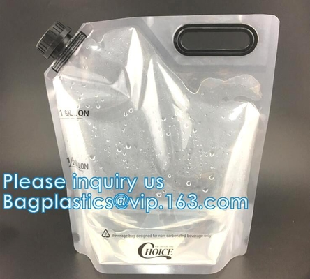 El superventas Juice Fresh Food Packaging FDA 80ml del Amazonas se coloca encima de bolsa del canalón con la bolsa de plástico reutilizable doble de k
