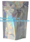 Paquete Recloseable Front Holographic Stand Up Pouch transparente/empaquetado cosmético plástico de Bagease del bolso/del esmalte de uñas