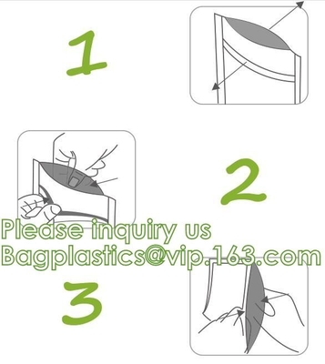 bromas a prueba de niños de mylar de la galleta plástica de la cremallera de la prueba del olor encima del bolso hermético resistente modificado para requisitos particulares del peva del runtz de los niños de la cremallera