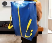 Bolso móvil Carry Duffle Bag With Zipper tejido almacenamiento portátil del equipaje del portatraje del polipropileno grande impermeable de los PP