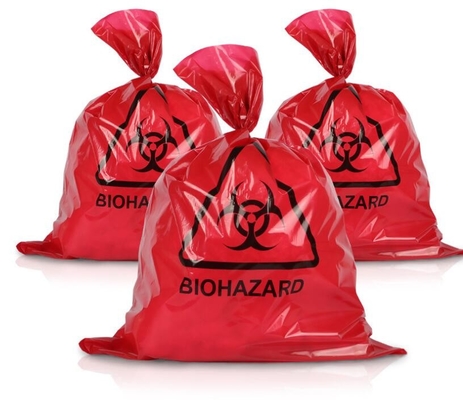 Bolso biodegradable de la basura de la autoclave, bolso amarillo, bolso rojo, bolsos del espécimen, bolsos aptos para el autoclave, sacos, bolsos inútiles citotóxicos