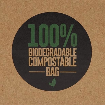 ¡Bolsos de basura abonablees favorables al medio ambiente de la maicena del 100%, PRECIO BAJO GARANTIZADO! La bolsa de plástico respetuosa del medio ambiente, el 100%