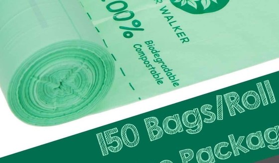 Bolsos del estiércol vegetal, bolsos grabados en relieve de Liner Compostable Garbage del carrito de los residuos orgánicos, las bolsas de plástico biodegradables de la categoría alimenticia del estiércol vegetal