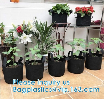 Smart crece los bolsos para los potes de la tela de la patata/del envase/de la aireación de la planta con las manijas que la tela planta los potes con las manijas, interiores
