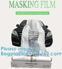 Película que enmascara plástica del PE para auto/el coche/el barco que pinta la película que enmascara plástica para la película protectora del HDPE del coche de la pintura del coche