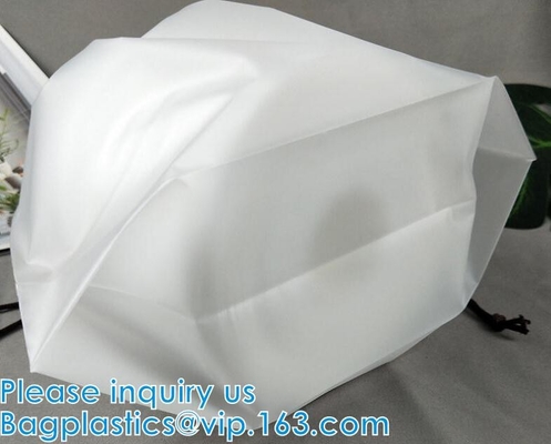 Artículo de tocador casero impermeable biodegradable abonable del maquillaje de las misceláneas del viaje de Matte Gift Drawstring Reusable Eco-Friendly