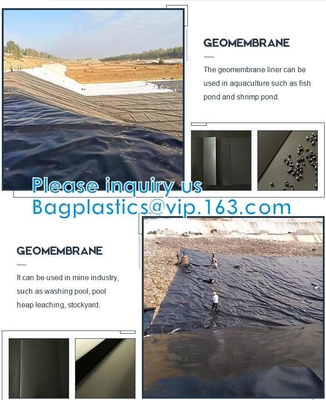 El claro de Film Waterproof Dampproof del constructor de la construcción/el PVC polivinílico plástico negro EPDM de Rolls de la película ACUMULA el TRAZADOR DE LÍNEAS Geomembrane