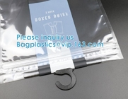 Bolso de empaquetado de O Ring Hanger EVA Zipper Bag Hanger Hooks en los proveedores de China, bolsos de empaquetado de la camisa, suspensión