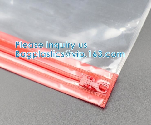 Matte Slider Frosted Plastic Packing Underdress los bolsos que embalan de la ropa del bolso de la cremallera de la cremallera del resbalador del bolso de la cremallera