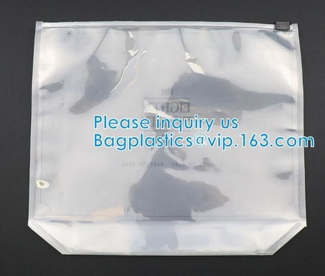 La burbuja clara cosmética de K empaqueta/bolso caliente de la cremallera del resbalador de la venta, bolso de la cremallera de la ejecución del gancho del resbalador, lápiz del PVC de la cremallera del resbalador