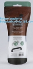 el olor plástico del papel de aluminio de Matte Mylar Packaging Bag Black del doypack impermeabiliza bolsos de la cerradura de la cremallera del café de Mylar
