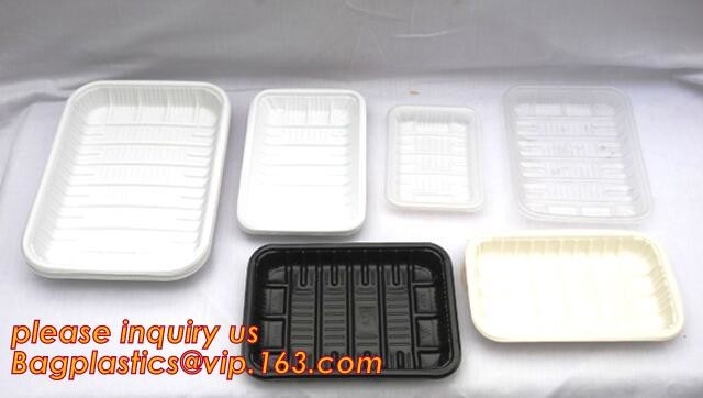 Bandeja plástica biodegradable de la preparación de la comida del almidón de maíz, bio bandejas disponibles respetuosas del medio ambiente del almuerzo del almidón de maíz, biode del almidón de maíz