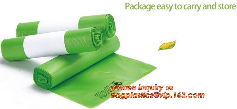 el bolso biodegradable de la maicena, el bolso de la basura del perro, el bolso abonable para el hogar y la comunidad, aduana de la cocina imprimieron los comp plásticos